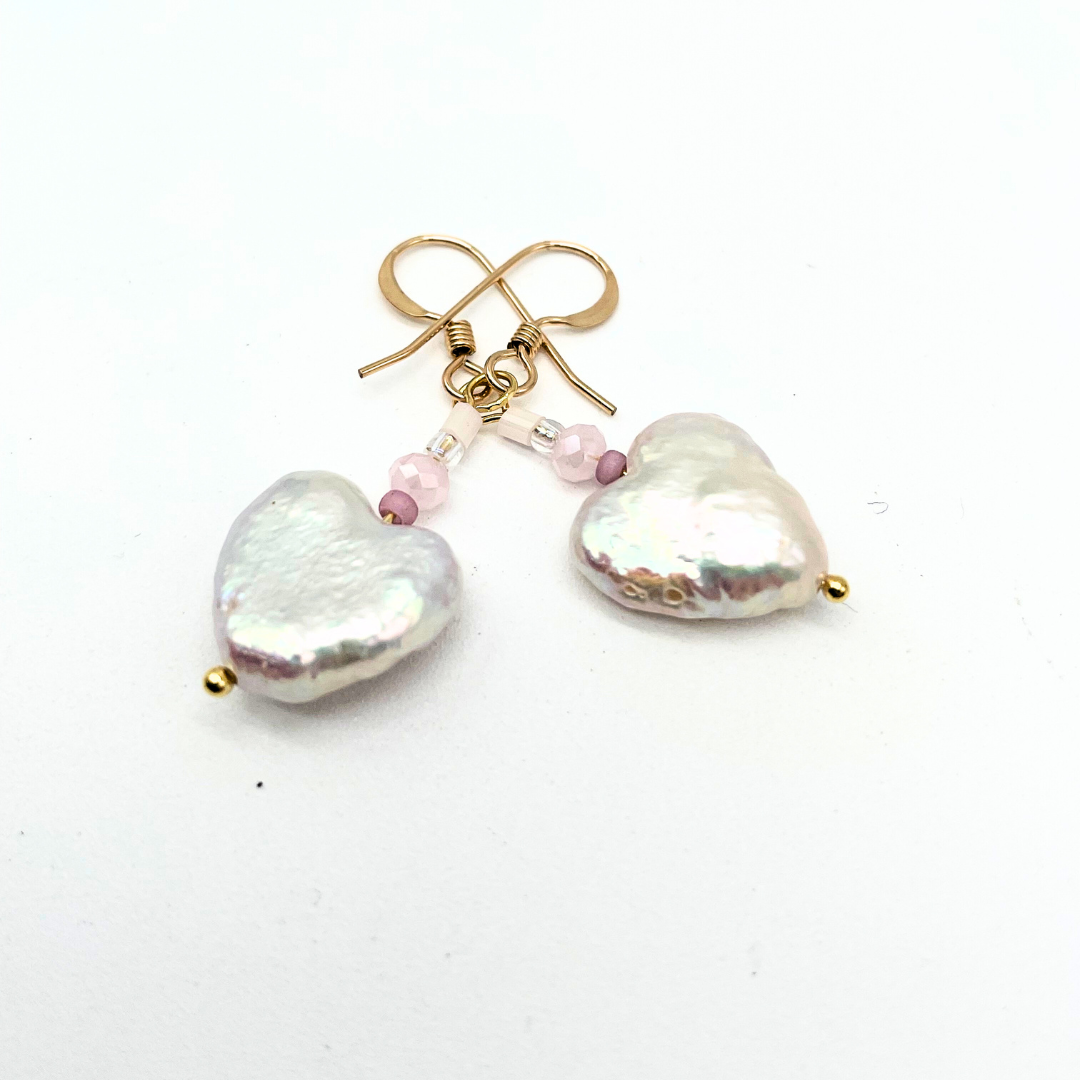 Tearin' Up My Heart Pearl Earrings