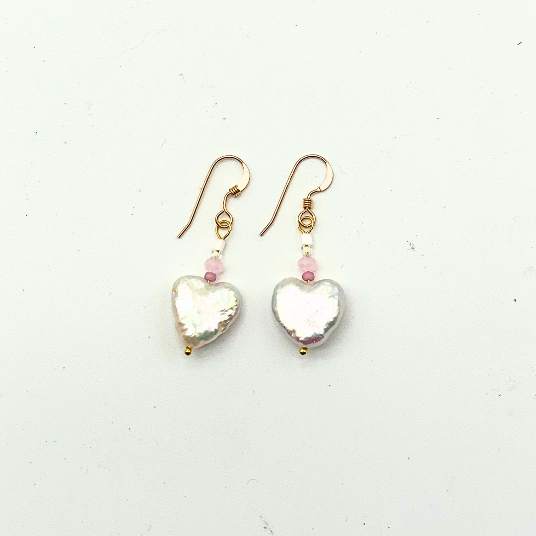 Tearin' Up My Heart Pearl Earrings