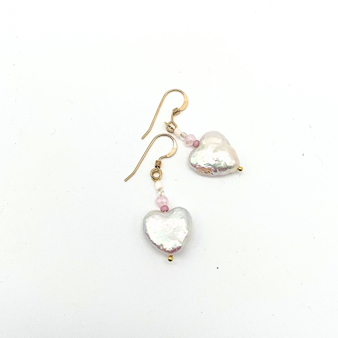 Tearin' Up My Heart Pearl Earrings