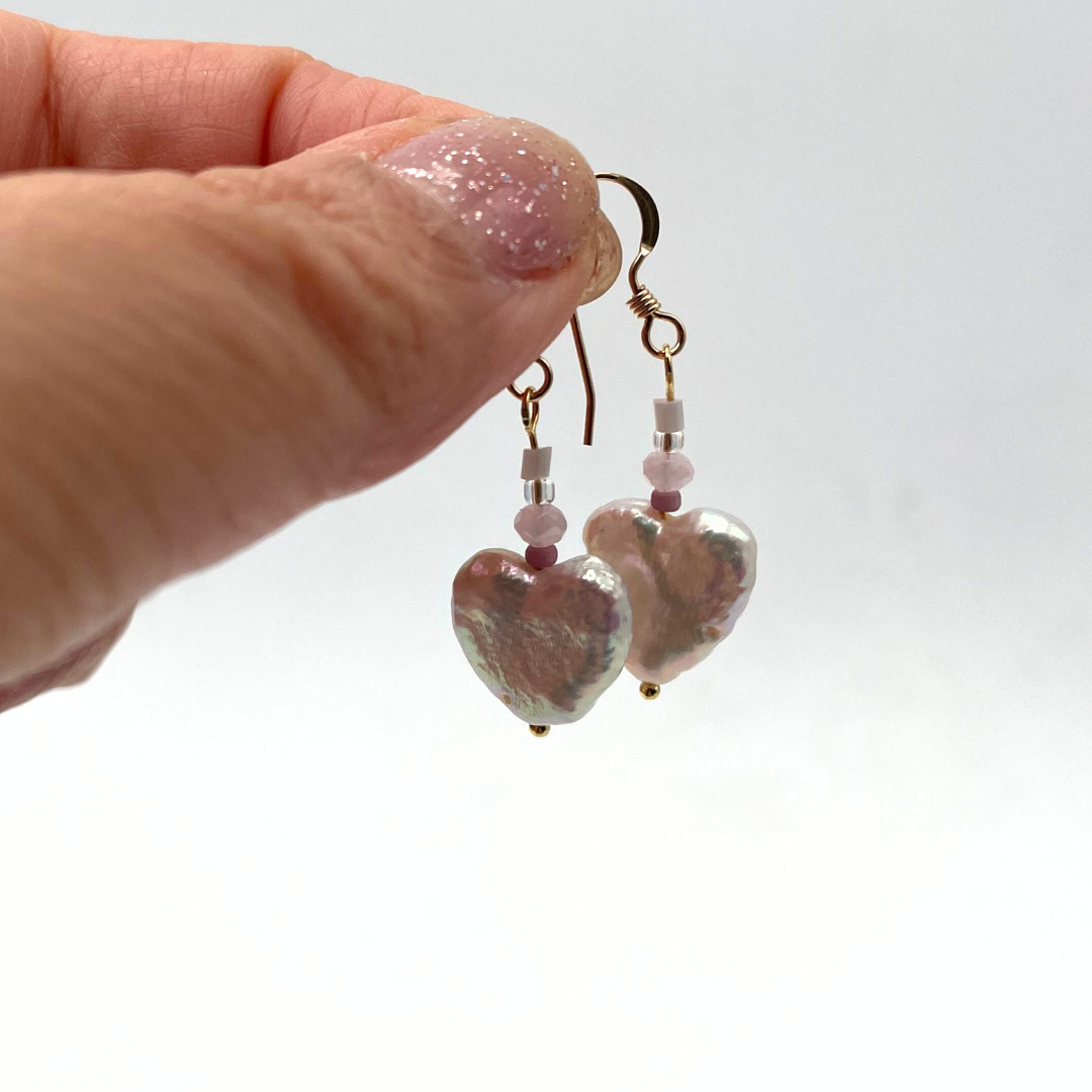 Tearin' Up My Heart Pearl Earrings