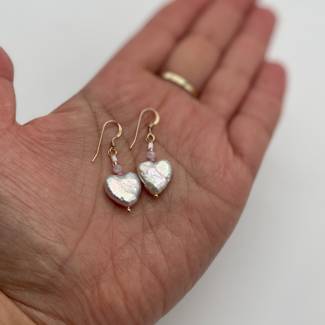 Tearin' Up My Heart Pearl Earrings