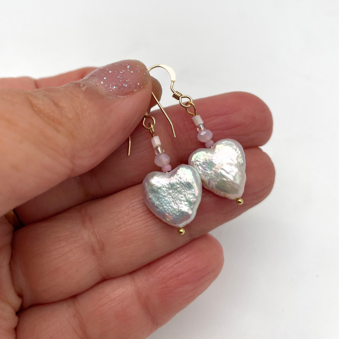 Tearin' Up My Heart Pearl Earrings